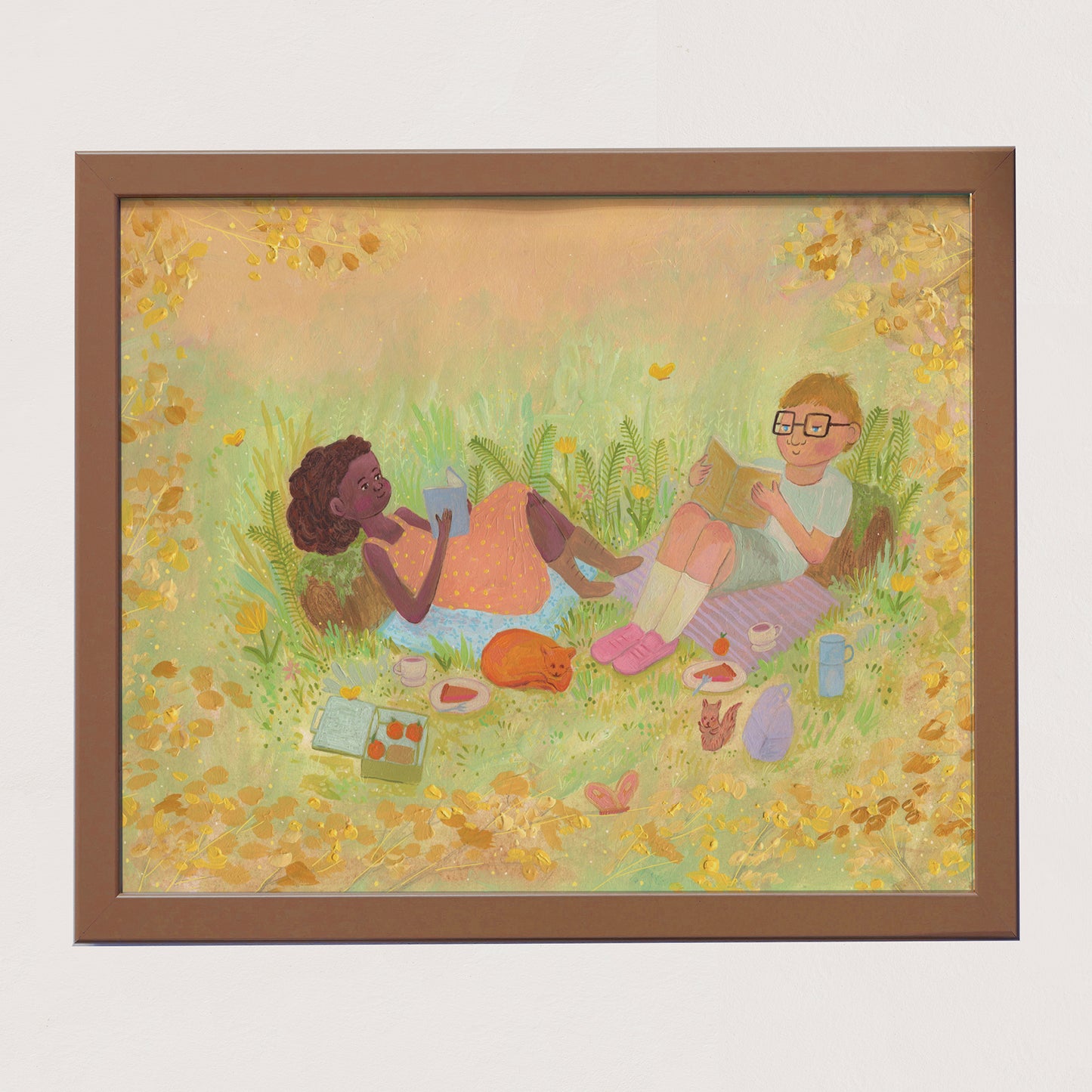I'll Read Anywhere With You - Art Print