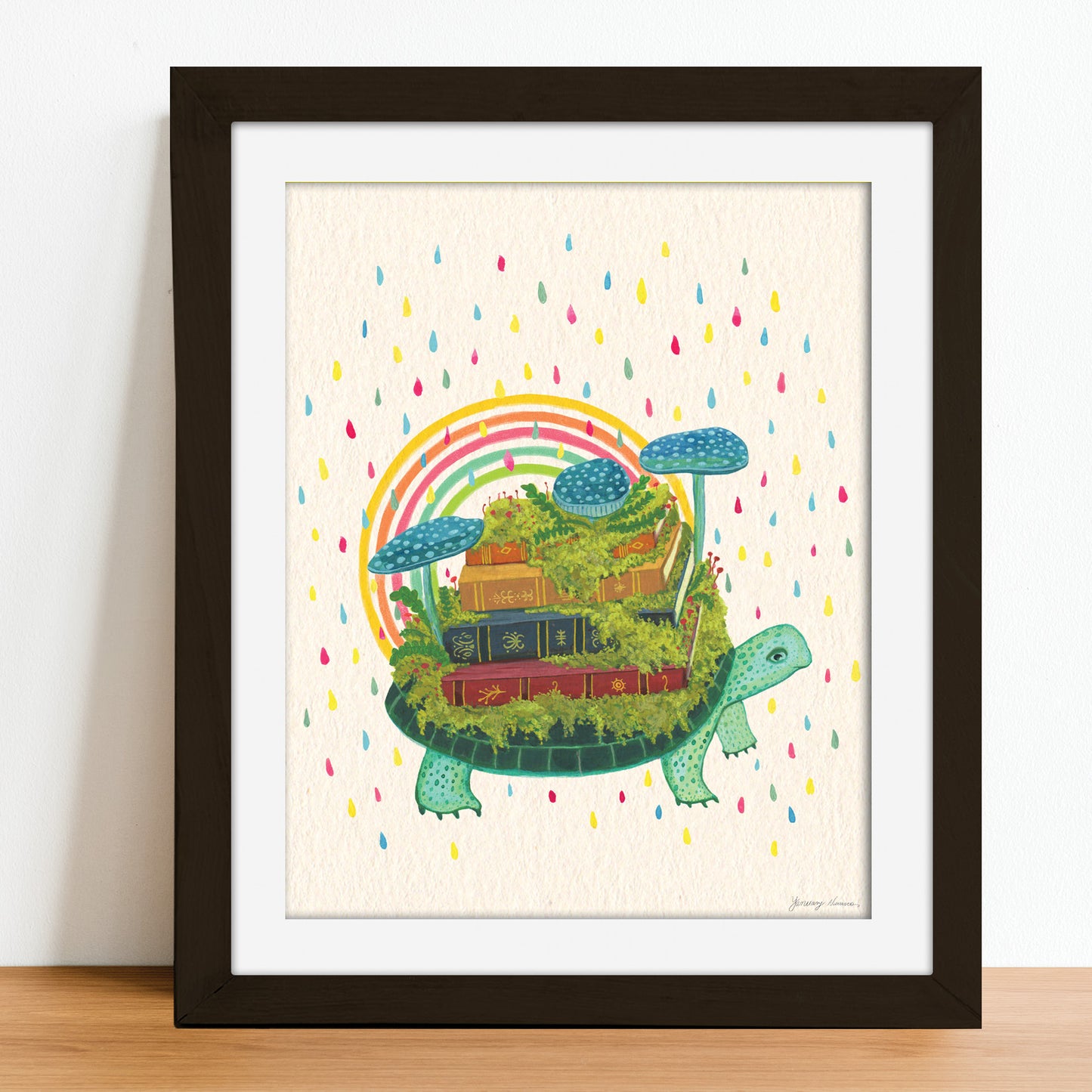 Turtle Librarian - Limited Edition Museum Print