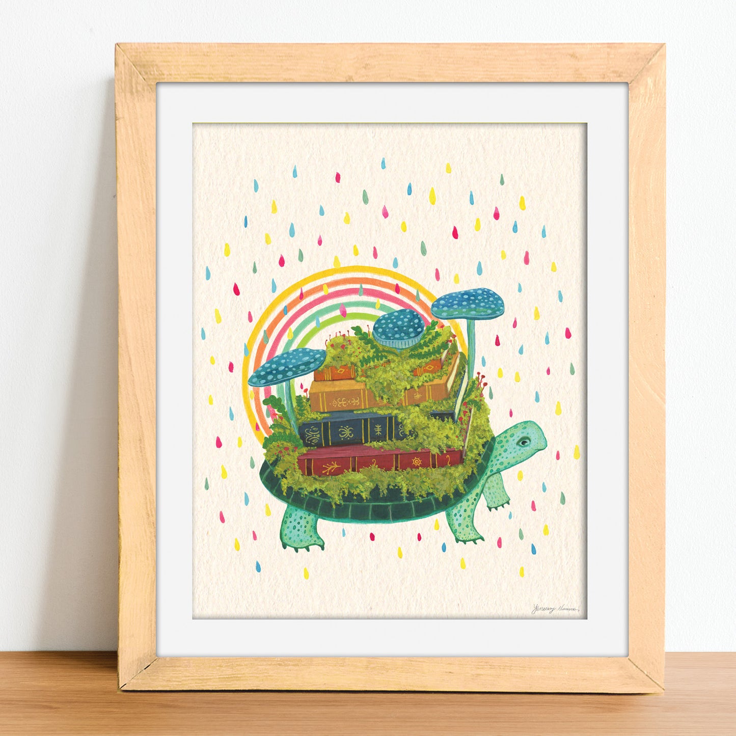 Turtle Librarian - Limited Edition Museum Print