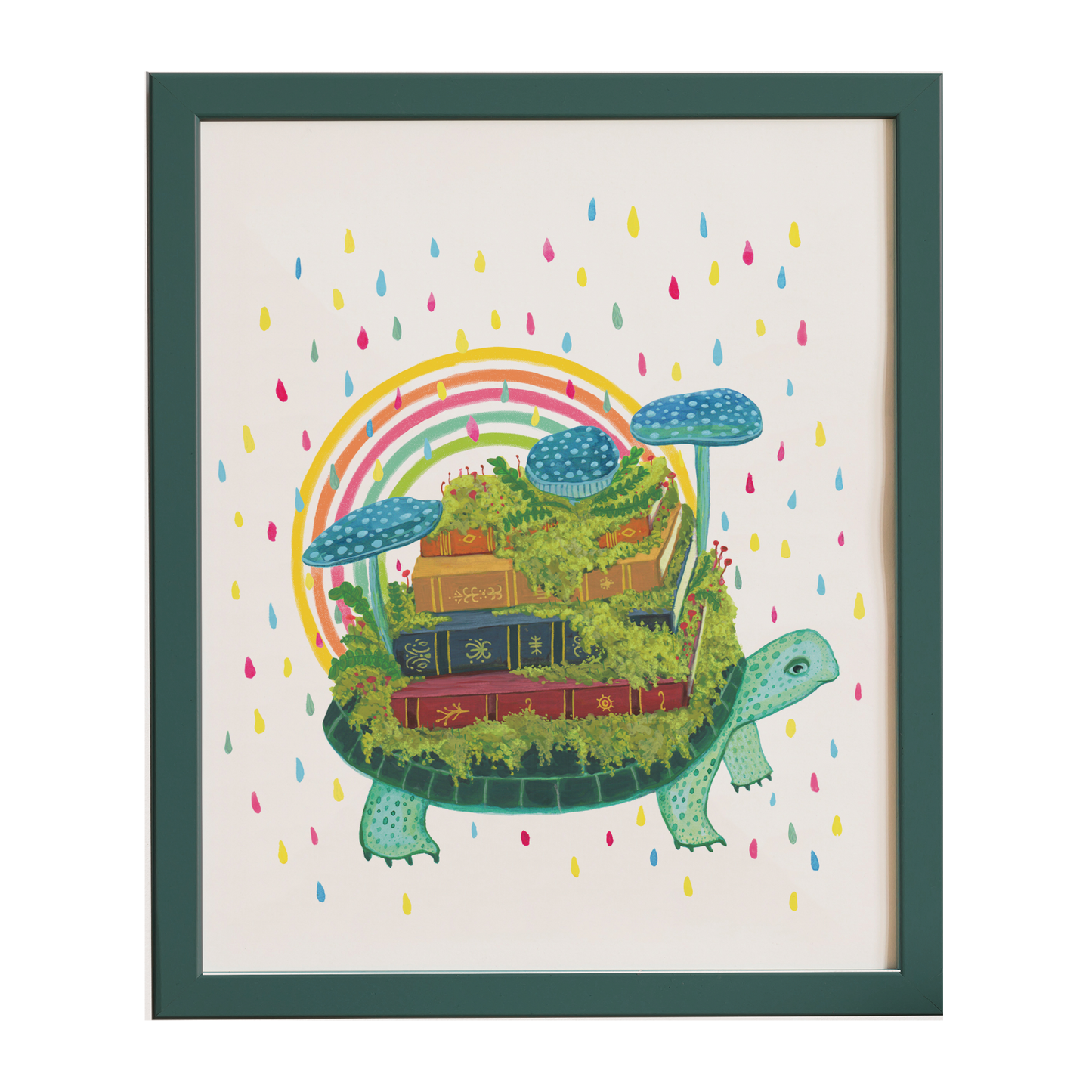 Turtle Librarian - Art Print