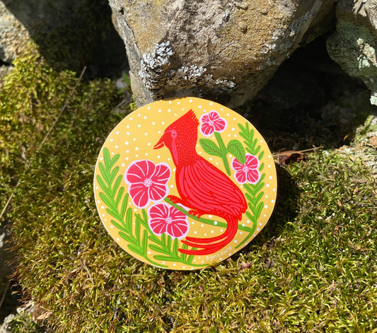 Cardinal - Waterproof Sticker