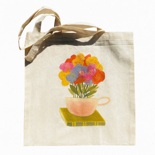 Tea and Books - 100% Cotton Tote