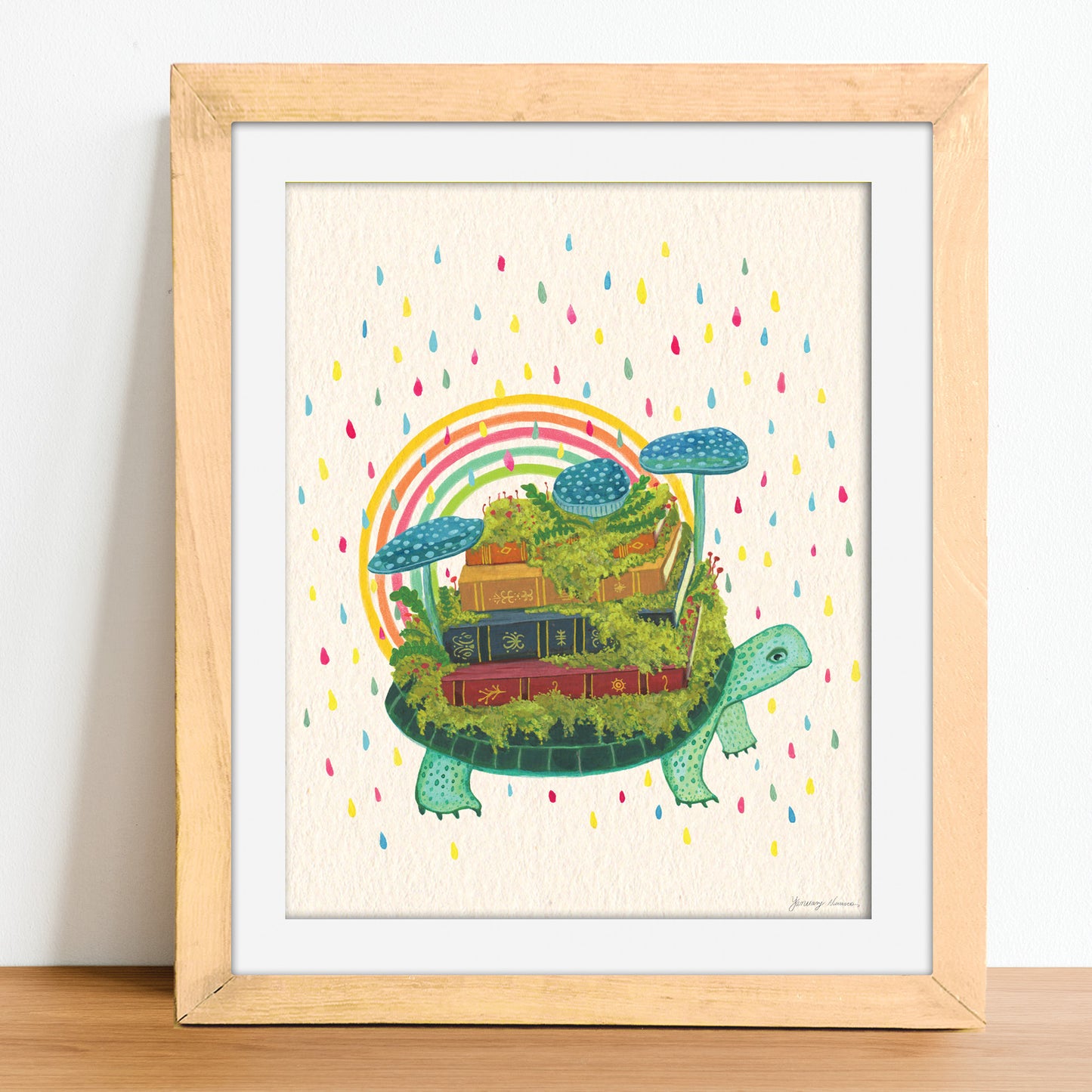 Turtle Librarian - Giclée Art Print