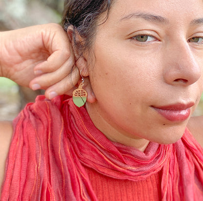 Acorn Sterling Silver Earrings