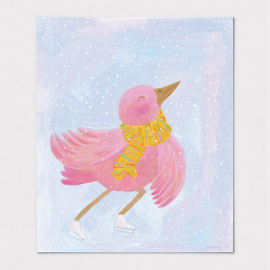 Skating Bird - Art Print