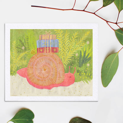 Snail Reader - Giclée Art Print
